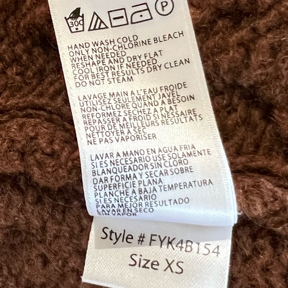 BCBG Maxazria Brown Cropped Bolero Sweater - Picture 4 of 5